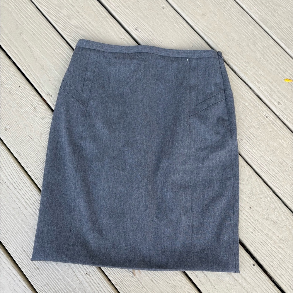 Express Design Studio Charcoal Pencil Midi Skirt, Size: 6